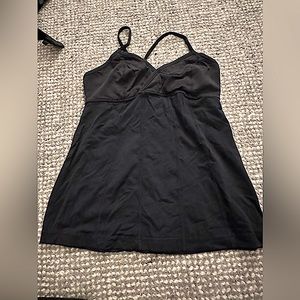 Lululemon black corset tank top- sport/yoga sz 8